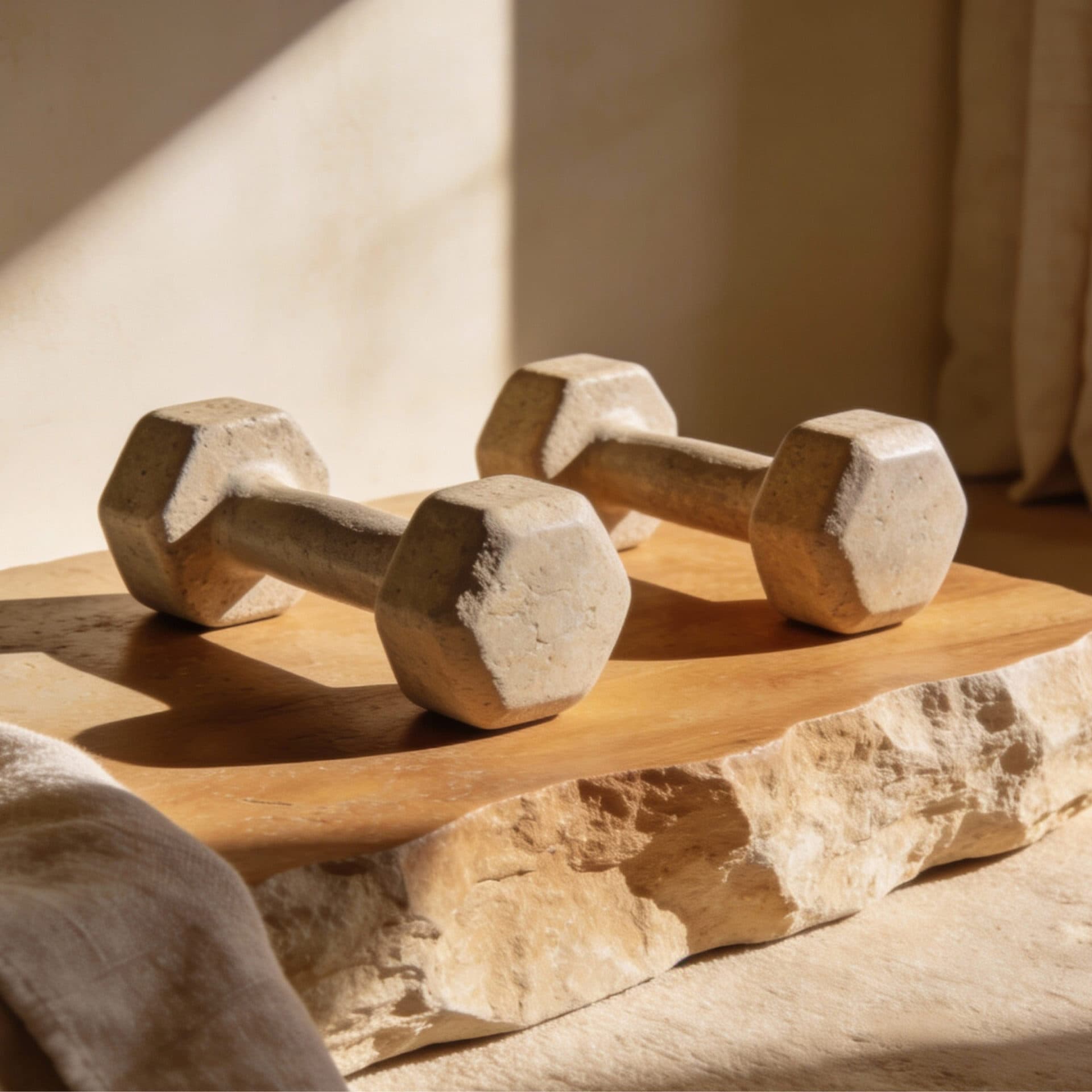 Stone Dumbbells